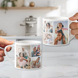 Tasse Expresso Collage de photos simple et élégant image
