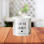 Tasse Expresso Collage moderne Photo Love You Grand-père Meilleur<br><div class="desc">Collage moderne Photo Love You Grand-père Meilleur Cadeau</div>