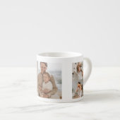 Tasse Expresso Collage moderne Trois photos | BON THANKSGIVING (Devant droit)