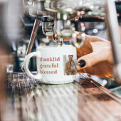 Tasse Expresso Collage moderne Trois photos | BON THANKSGIVING