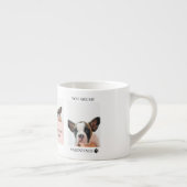 Tasse Expresso Collage photos de chiens | Le chien est mes valent (Droite)