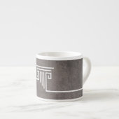 Tasse Expresso Colonne Brown (Devant droit)