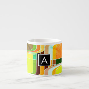 Tasse Expresso Coloré Funky Retro Inspiré