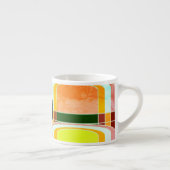 Tasse Expresso Coloré Funky Retro Inspiré (Droite)