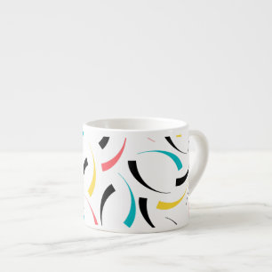 Tasse Expresso Coloré, gai, moderne, graphique urbain tendance