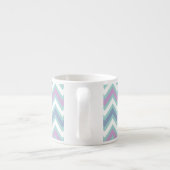 Tasse Expresso Coloré Zigzag Chevron (Dos)