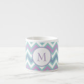 Tasse Expresso Coloré Zigzag Chevron (Devant)