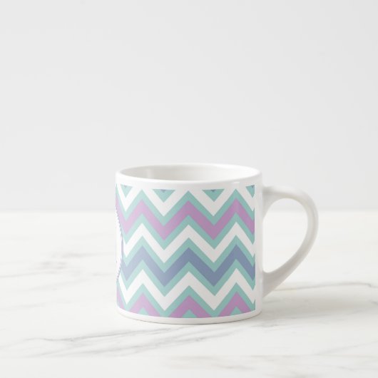 Tasse Expresso Coloré Zigzag Chevron (Droite)