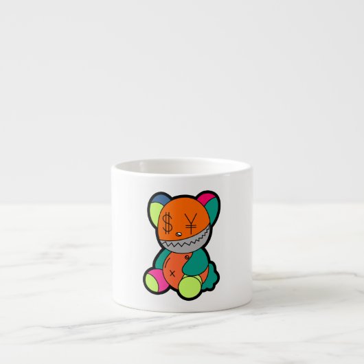 Tasse Expresso Colorful bear (Devant)