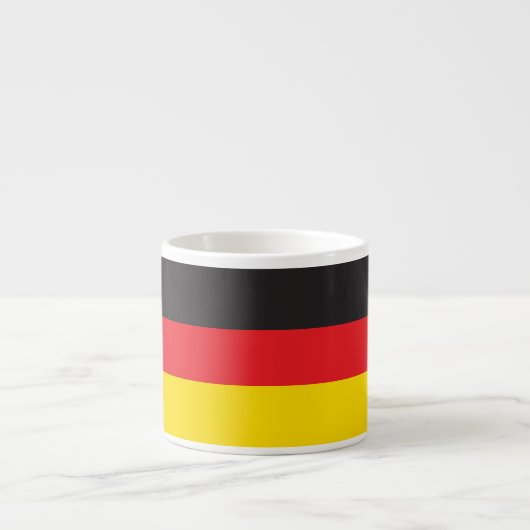 Tasse Expresso Combinaison de 3 couleurs, Drapeau (Devant)