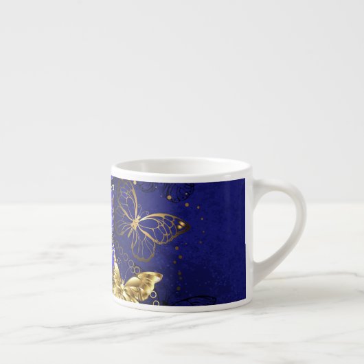 Tasse Expresso Composition avec papillons Sapphire (Droite)