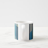 Tasse Expresso Conception à bande multicolore (Dos)