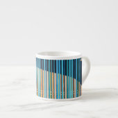 Tasse Expresso Conception à bande multicolore (Devant droit)