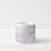 Tasse Expresso Conception Abstraite de fleurs pourpre et bleu den (Devant)