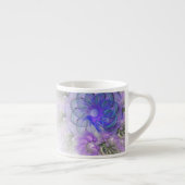 Tasse Expresso Conception Abstraite de fleurs pourpre et bleu den (Droite)