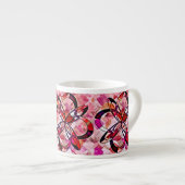 Tasse Expresso conception abstraite funky (Devant droit)