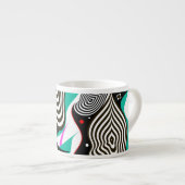 Tasse Expresso Conception créative Motif Abstraite et transparent (Devant droit)
