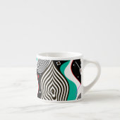 Tasse Expresso Conception créative Motif Abstraite et transparent (Droite)