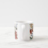 Tasse Expresso Conception de Carré feuille couleur automne (Dos)