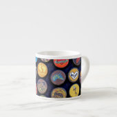 Tasse Expresso Conception de Casquette de bouteille Faux Multicol (Devant droit)