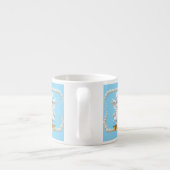 Tasse Expresso Conception de cœur romantique (Dos)