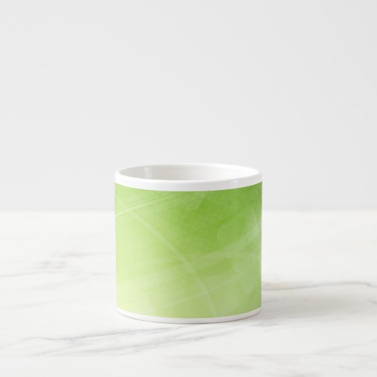 Tasse Expresso Conception de feu vert dans le style de pointe (Devant)