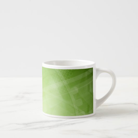 Tasse Expresso Conception de feu vert dans le style de pointe (Droite)