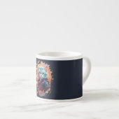 Tasse Expresso Conception de guerrier chat ninja mignon (Devant droit)