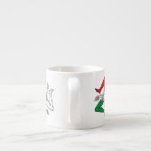 Tasse Expresso Conception de la Trinacrie méduse sicilienne (Dos)