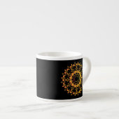 Tasse Expresso Conception de mandala unique doré-95747 (Devant droit)