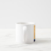 Tasse Expresso conception de papeterie orange (Dos)