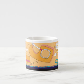 Tasse Expresso conception de papeterie orange
