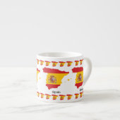 Tasse Expresso Conception de souvenir de drapeau de l'Espagne dan (Devant droit)