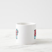 Tasse Expresso Conception de style graffiti avec texte goutte à g (Devant)
