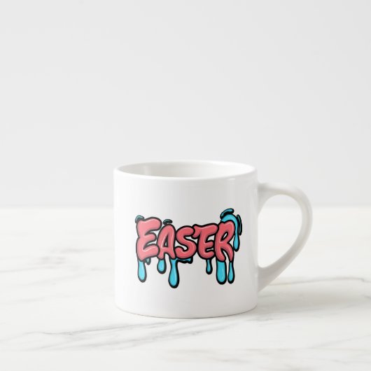 Tasse Expresso Conception de style graffiti avec texte goutte à g (Droite)