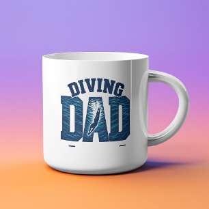 Tasse Expresso Conception de typographie audacieuse pour papa plo