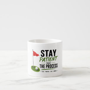 Tasse Expresso Conception de typographie de style de vie de golf