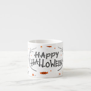 Tasse Expresso Conception d'un jeu Vintage d'éléments Halloween