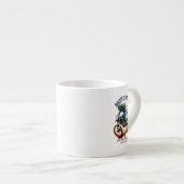 Tasse Expresso Conception "Motocross" (Devant droit)