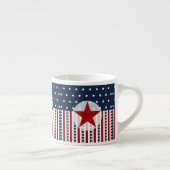 Tasse Expresso Conception patriotique de drapeau américain de (Droite)