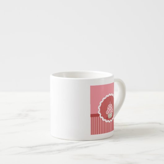 Tasse Expresso Conception rose de petit gâteau (Devant droit)