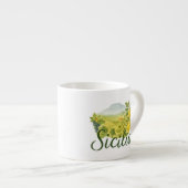 Tasse Expresso Conception Sicile Mt, Etna (Devant droit)