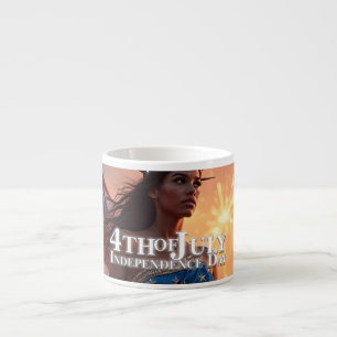 Tasse Expresso Conception splendide du 4 juillet - Feux d'artific