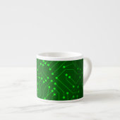 Tasse Expresso Conception verte fraîche de carte (Devant droit)