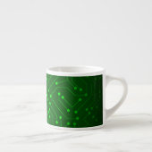 Tasse Expresso Conception verte fraîche de carte (Droite)