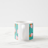 Tasse Expresso Congés gaufres crème glacée et motif de yaourt con (Dos)