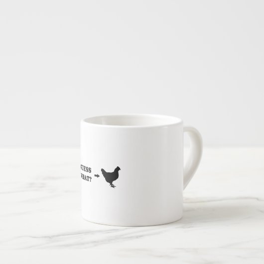 Tasse Expresso Conjecture ce qui, bout de poulet (Devant droit)