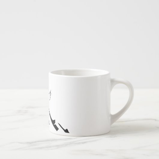 Tasse Expresso Conserver Noir Moderne En Simple (Droite)