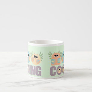 Tasse Expresso Cooing des hiboux