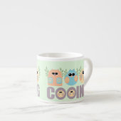 Tasse Expresso Cooing des hiboux (Devant droit)